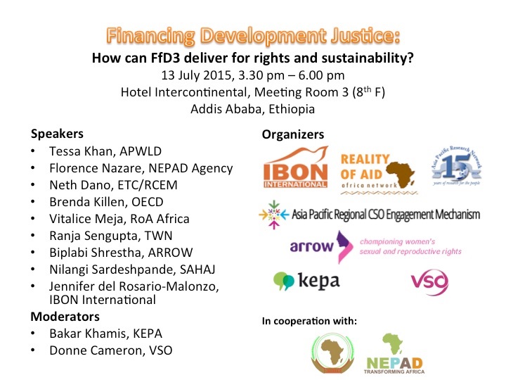Financing Development Justice: How can FfD3 deliver for rights and sustainability?